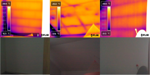 Building envelope thermal image