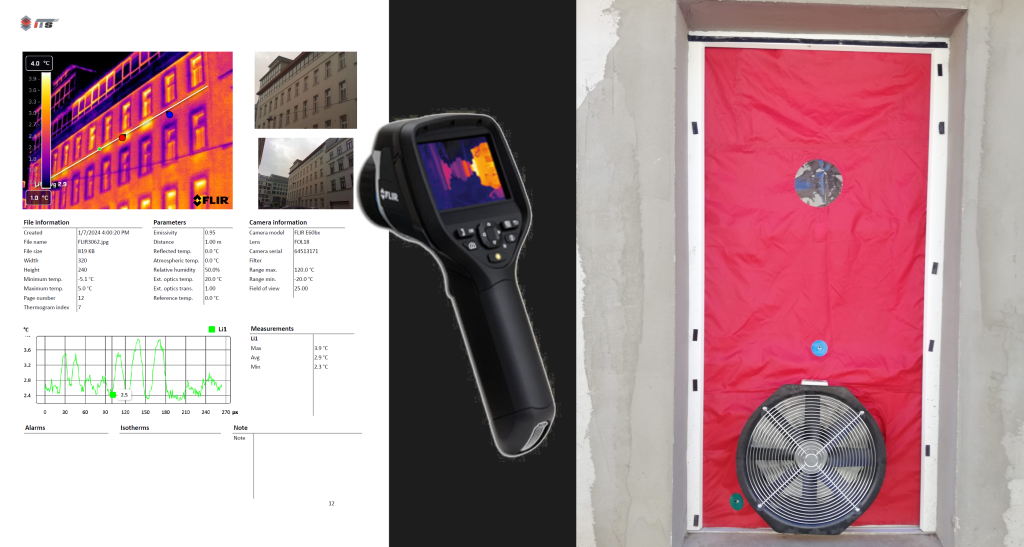Thermal imaging assessment of a building